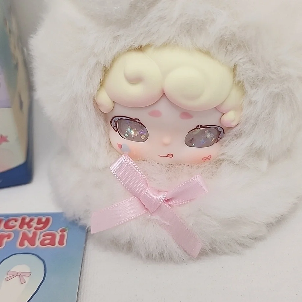 (J5) Lucky Deer Nai Labubu Plush Keychain With Card